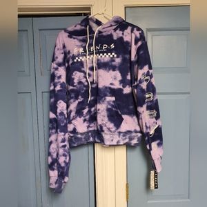 FRIENDS purple hoodie, L